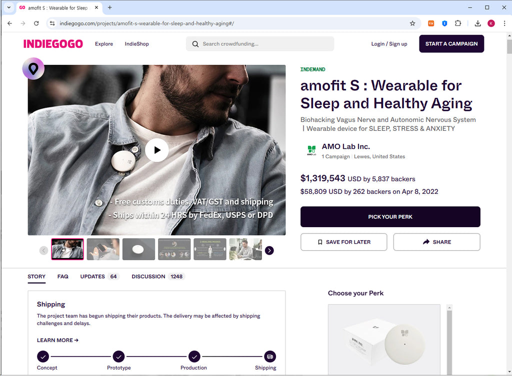 Amofit S Device | Breakthrough Neurotechnology – amofit S